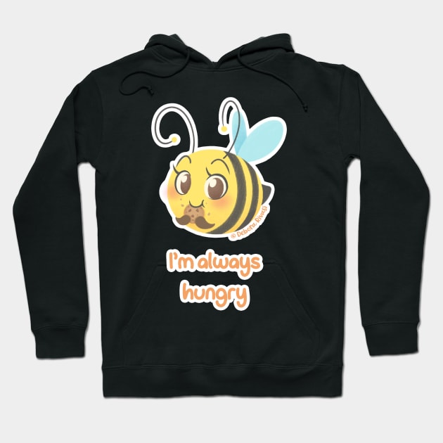 Chubbees - I’m always hungry Hoodie by SilveryDreams